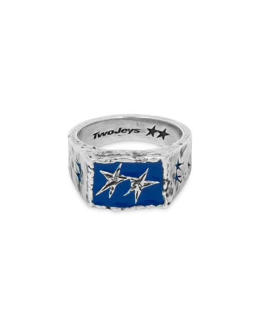 Ignorant Icon Ring Blue