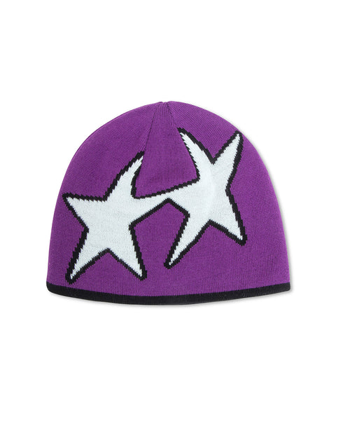 Reversible Icon Black/Purple Beanie