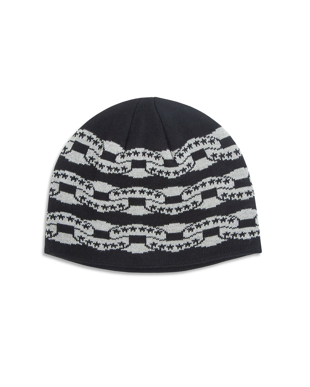 Black Icon Chain Beanie