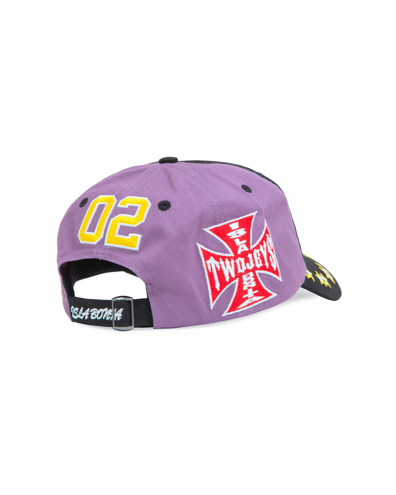 Embroidered Purple Dad Cap