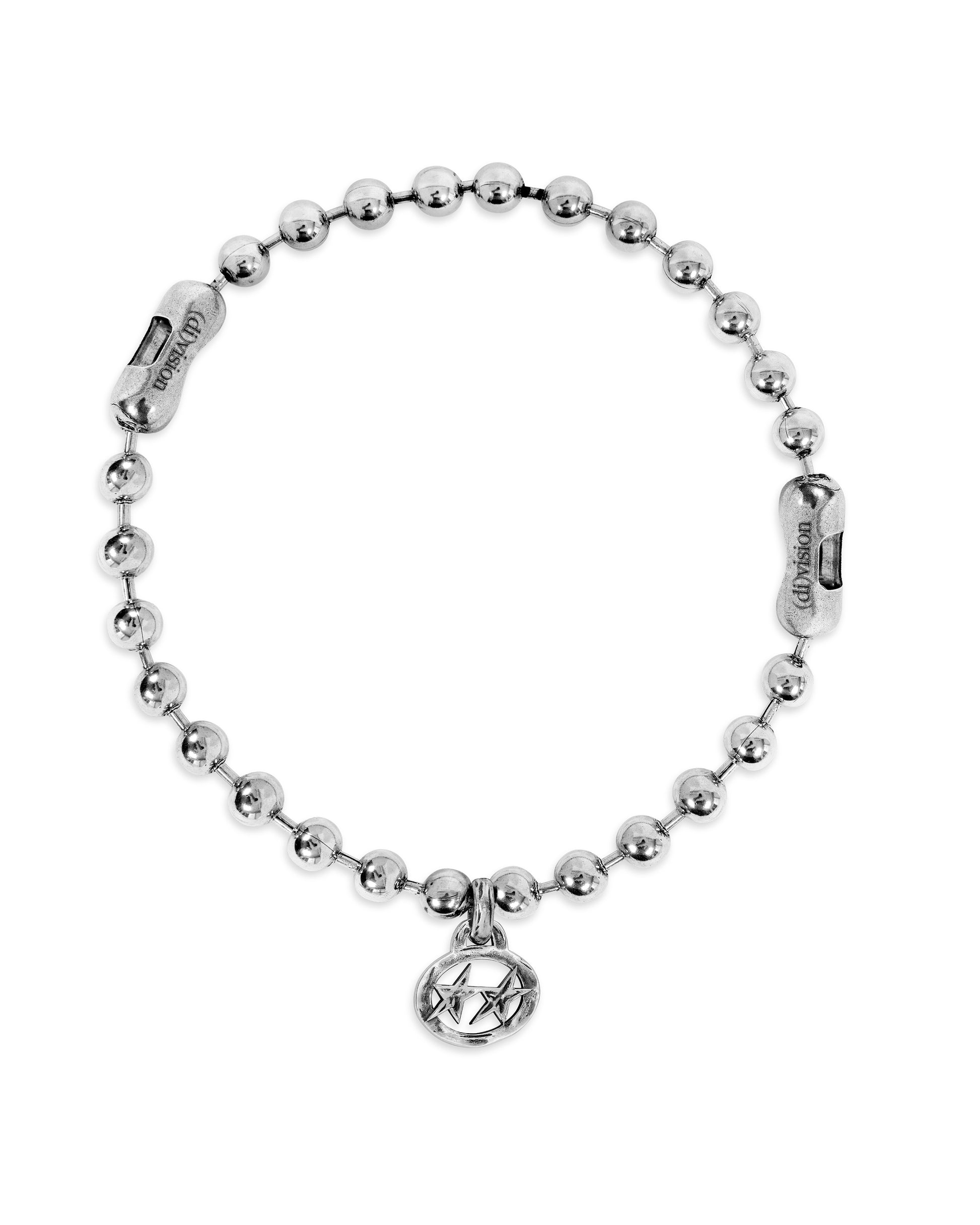 Icon Brand stainless steel heart locket bracelet in silver