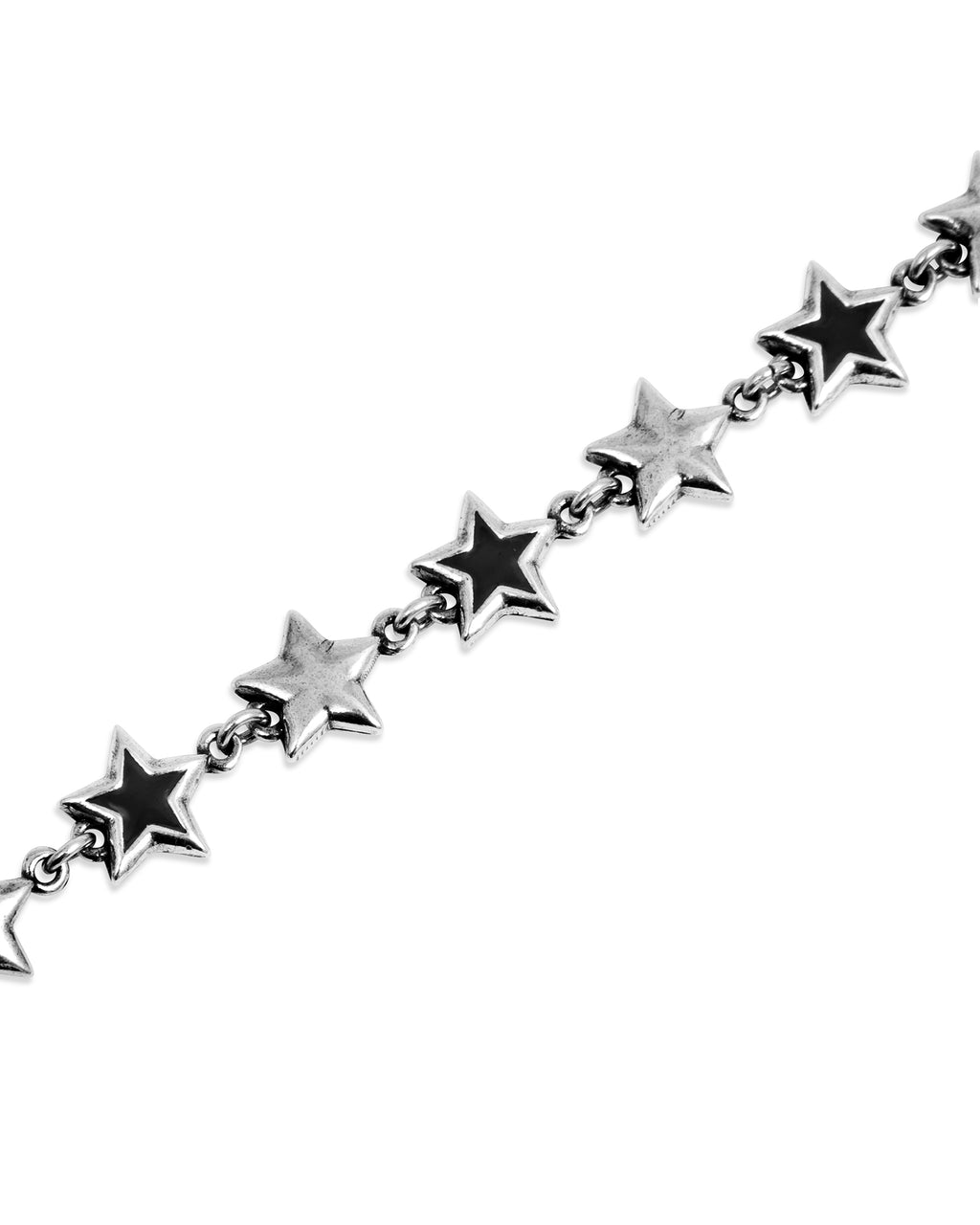 Pulsera Enameled Stars Negra