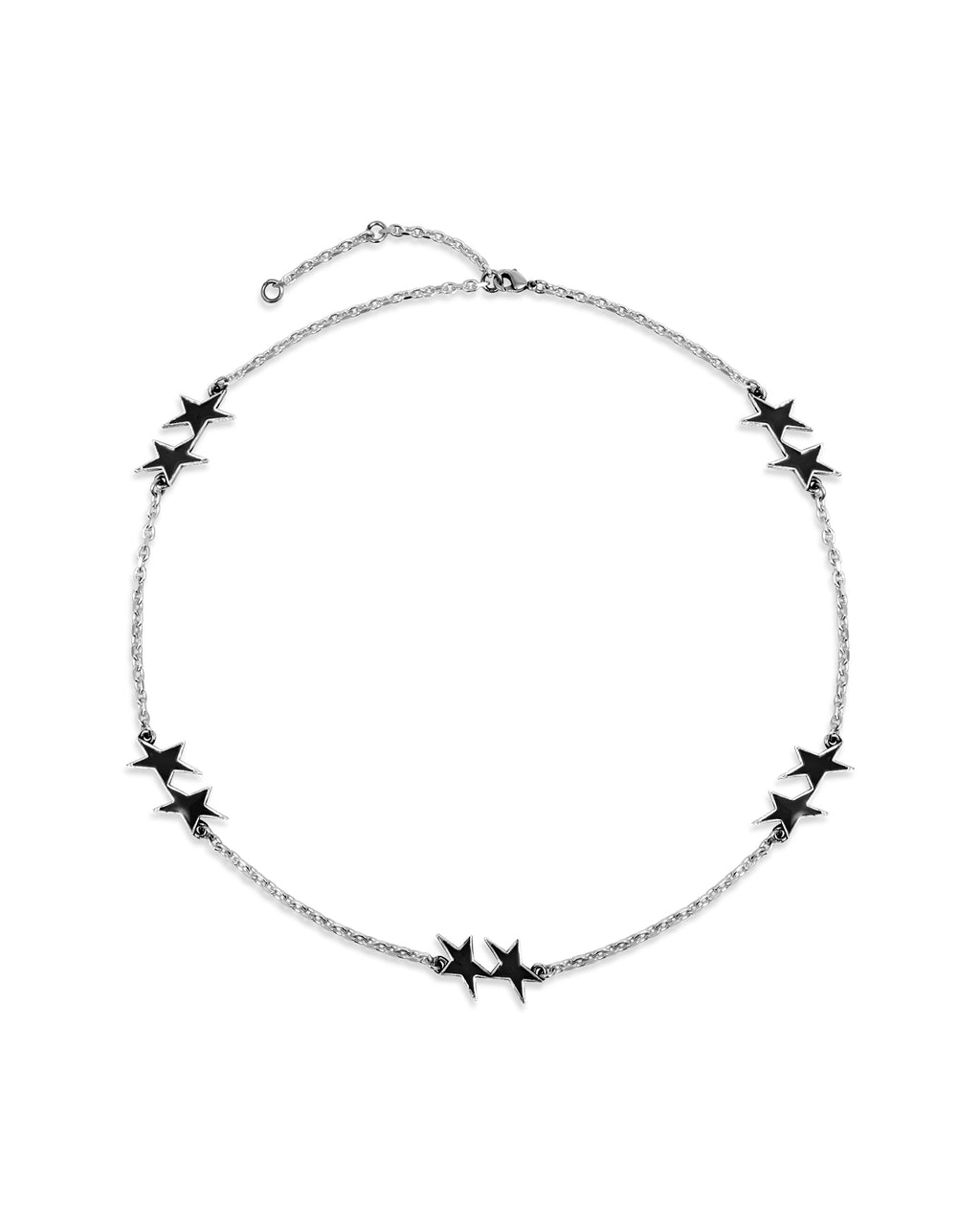 Collar enameled icon negro
