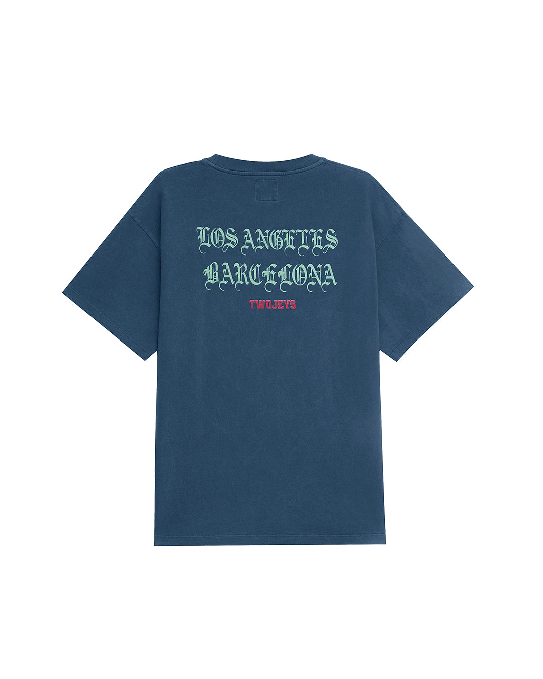 LA-BCN Tee Navy – Twojeys