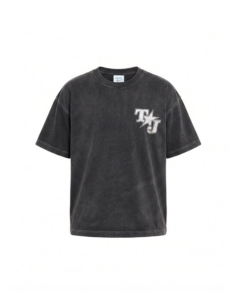  ジョングク　ロゴバッジTee ピートブラックMサイズ Big TJ Tee Black – Twojeys