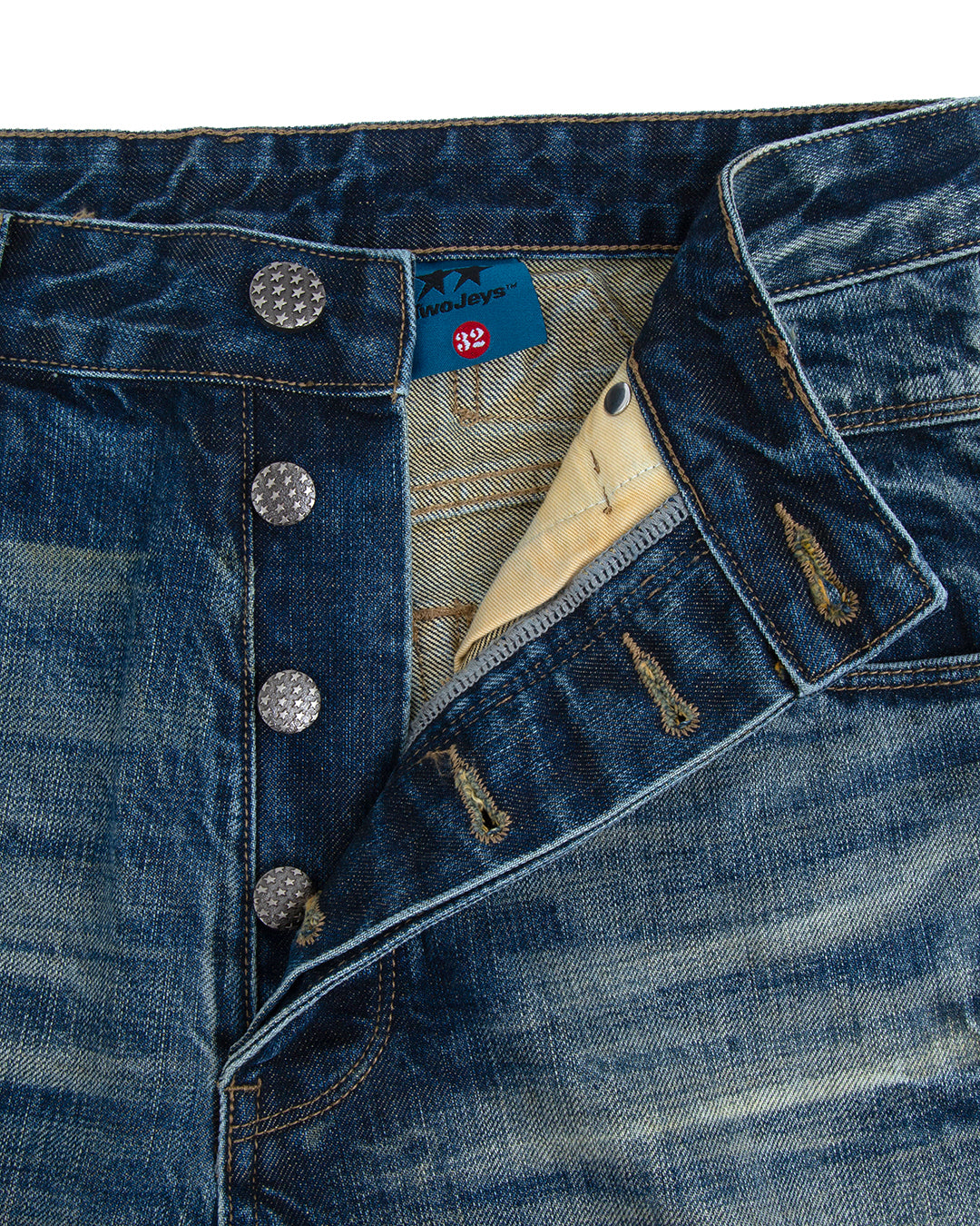 Bootcut Medium Wash Denim Pants – detalle