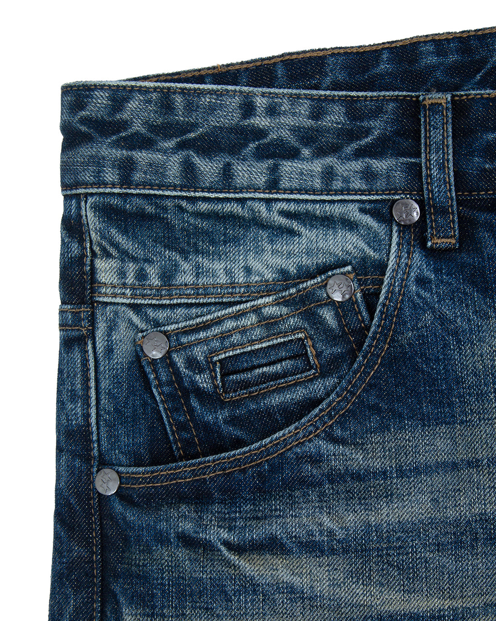 Bootcut Medium Wash Denim Pants – detalle