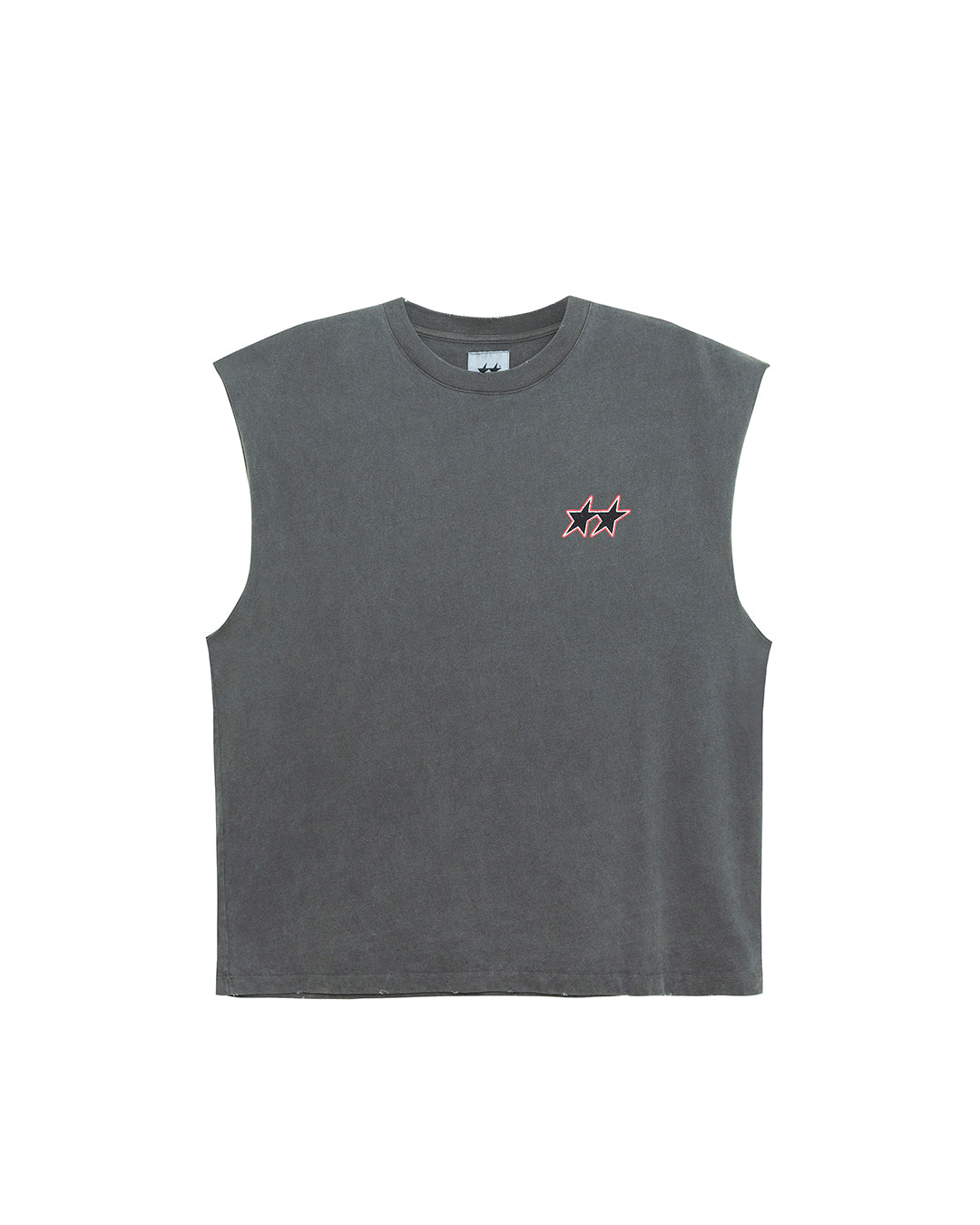 IDEASWAM SLEEVELESS TEE (GREY) イデアスワム Ｍ Twojeys Sleeveless Varsity Tee Ash