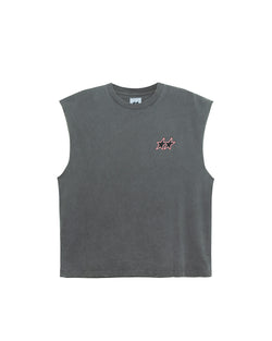 Twojeys Sleeveless Varsity Tee Ash