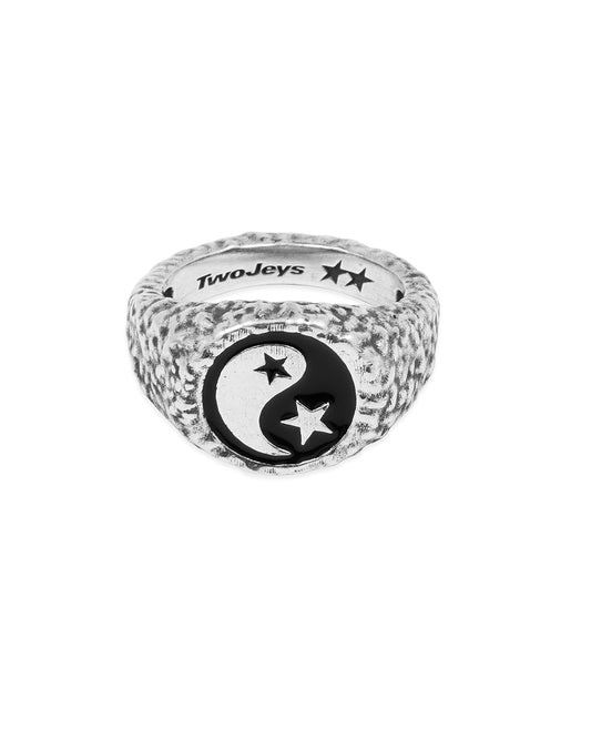 Anillo Enameled Yin Yang