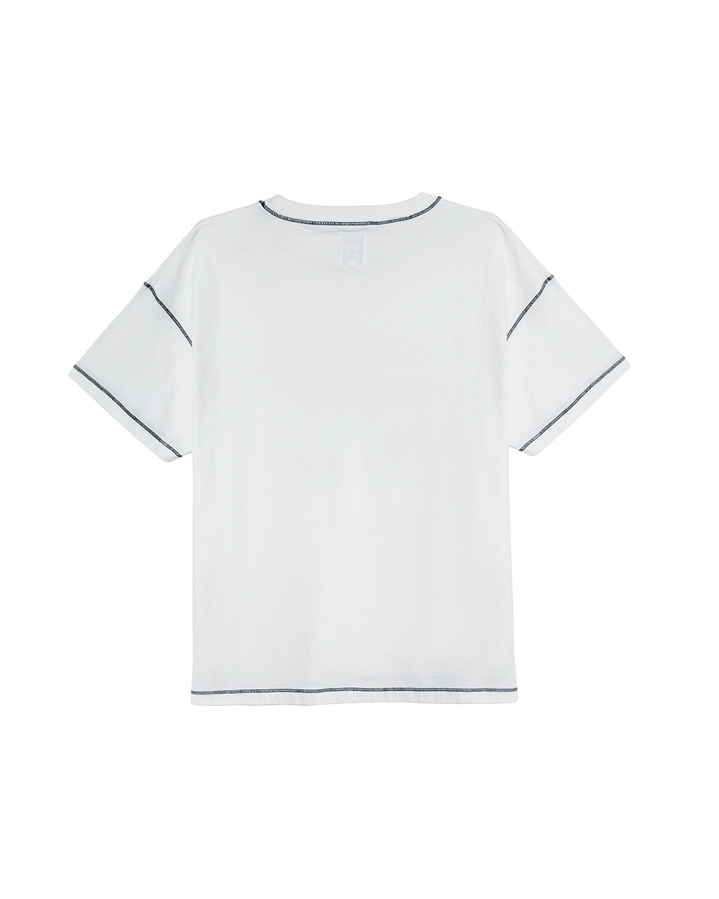 White Contrast Tee
