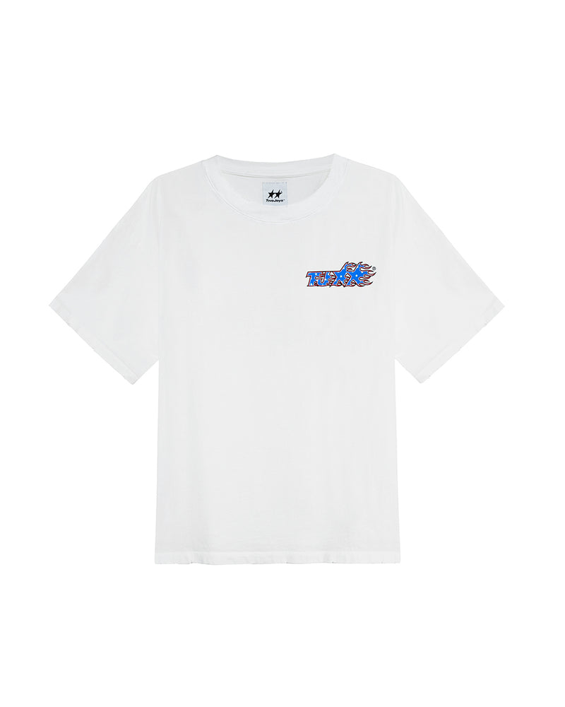 White Garage Tee