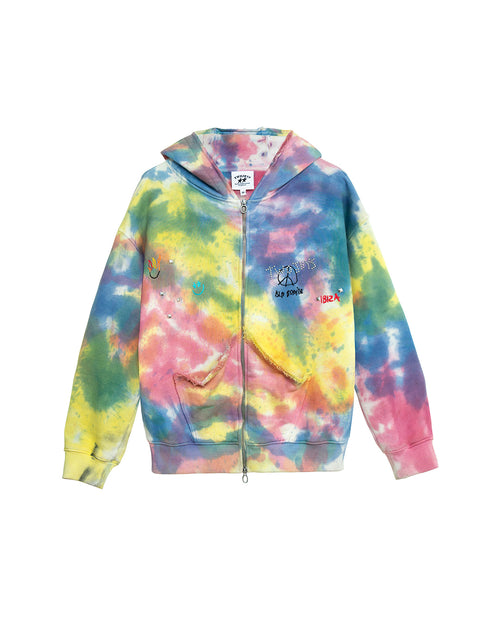 Tie-dye Zipper