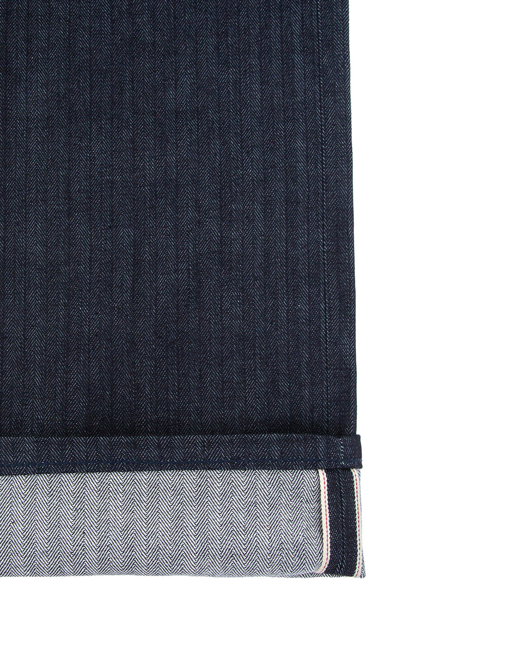 Straight Herringbone Denim Pants – detalle