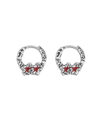 Boucles d'oreilles Red Melted Stars