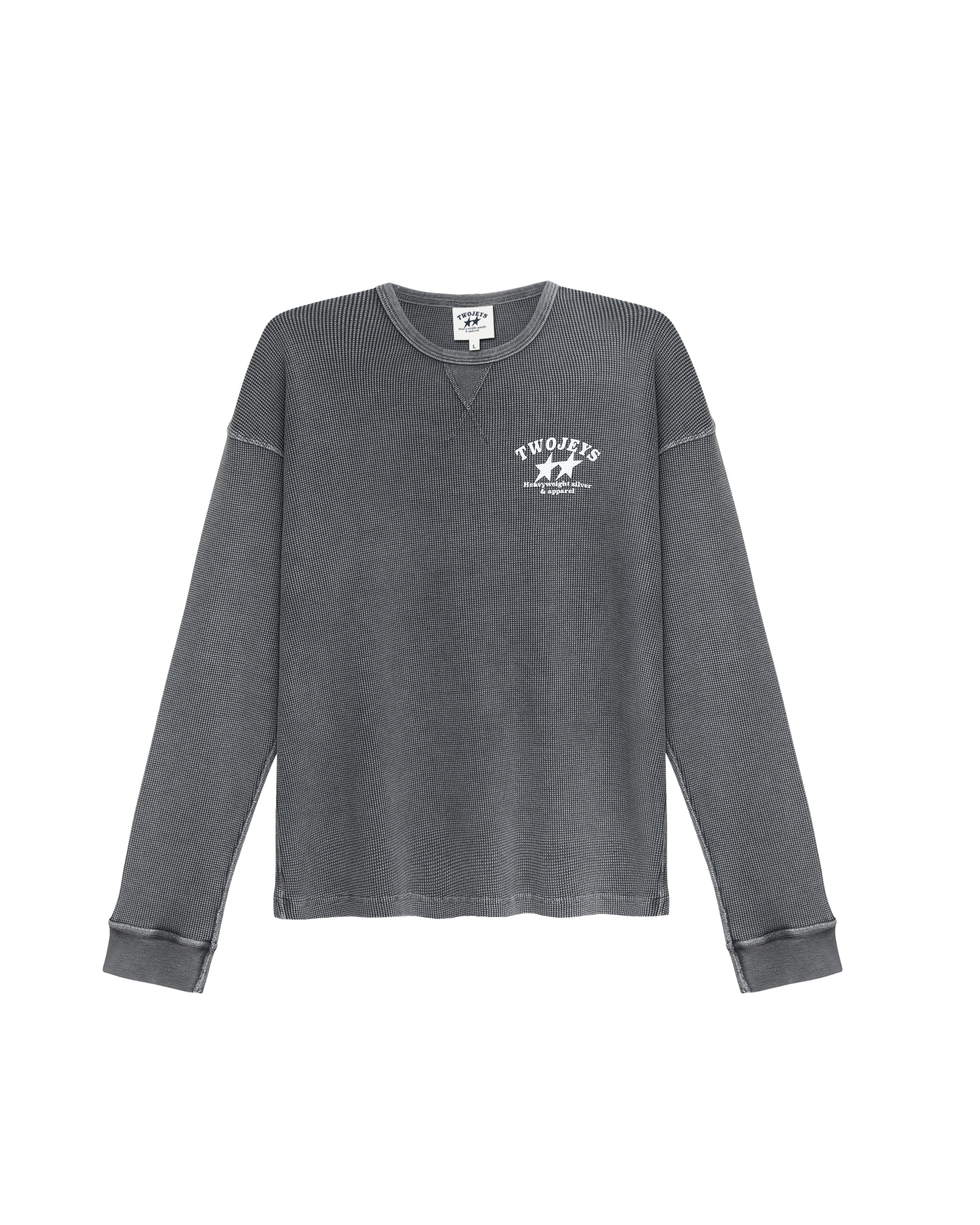 Antracita Basic Waffle Long Sleeve – Twojeys
