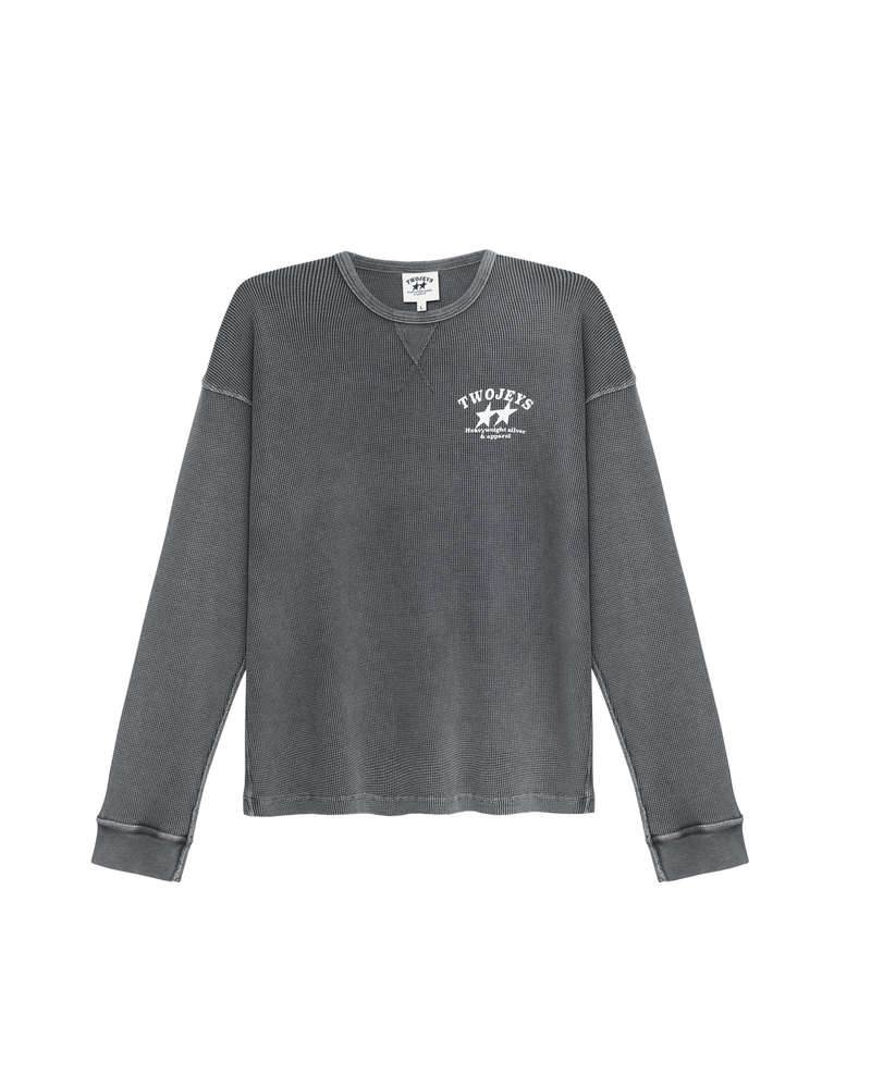 Antracita Basic Waffle Long Sleeve