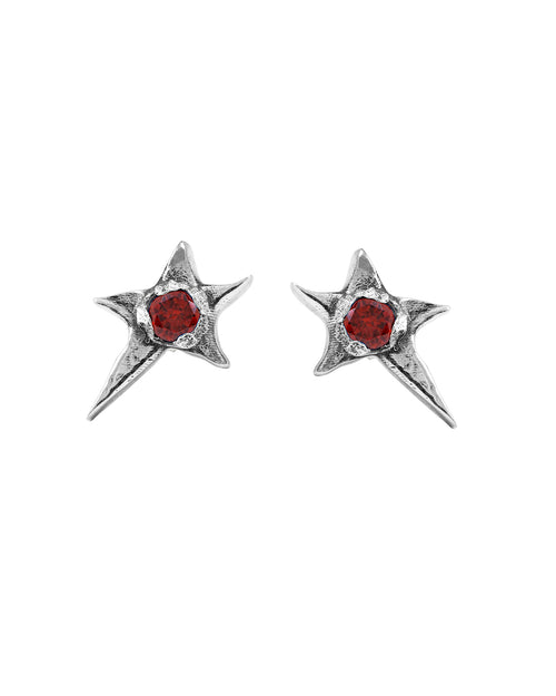 Red Stone Studs