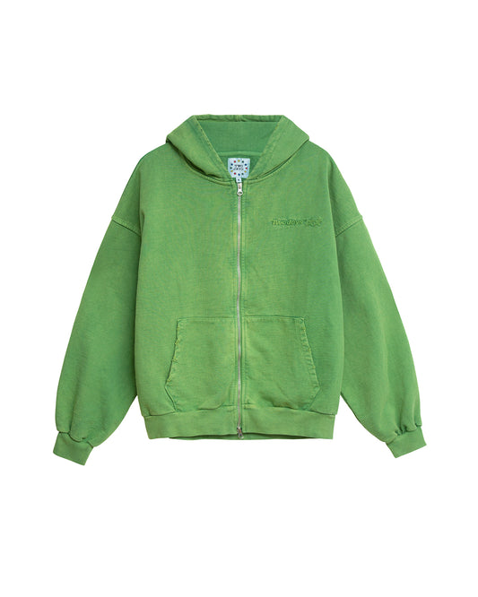 Icon Washed Green Zipper