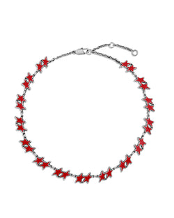 Red Melted Stars Necklace