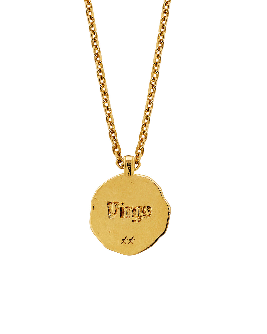 Gubelin Gold Virgo Zodiac Sign Pendant Necklace – Oak Gem
