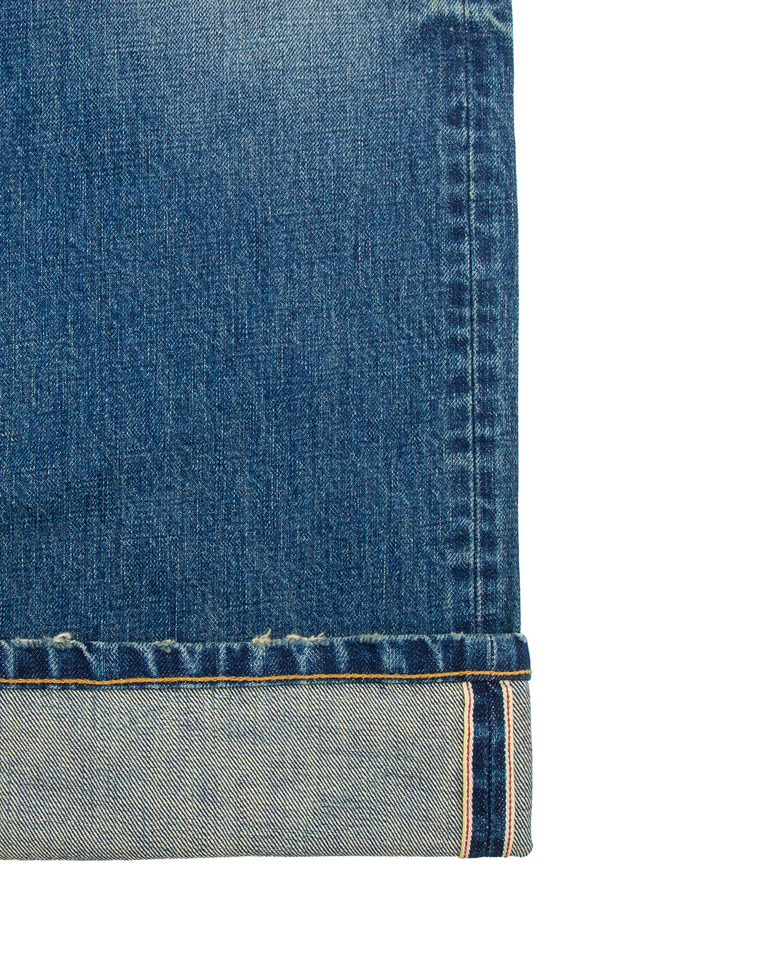 Straight Studded Medium Wash Denim Pants – detail