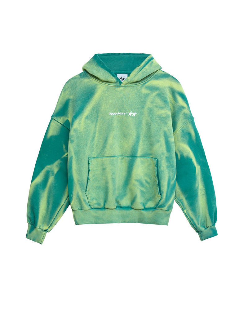 Sun Faded Green Icon Hoodie – Twojeys