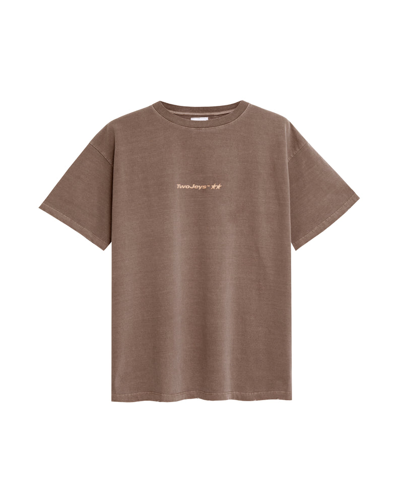 Camiseta Icon Washed Marron Claro