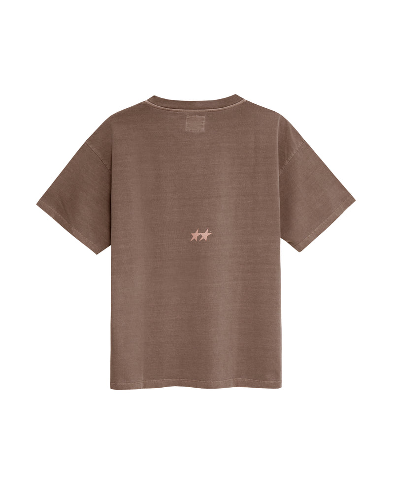 Camiseta Icon Washed Marron Claro