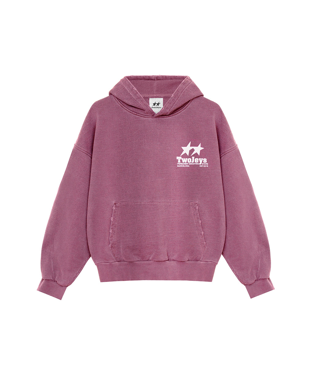 Statement Hoodie Burgundy – vista frontal