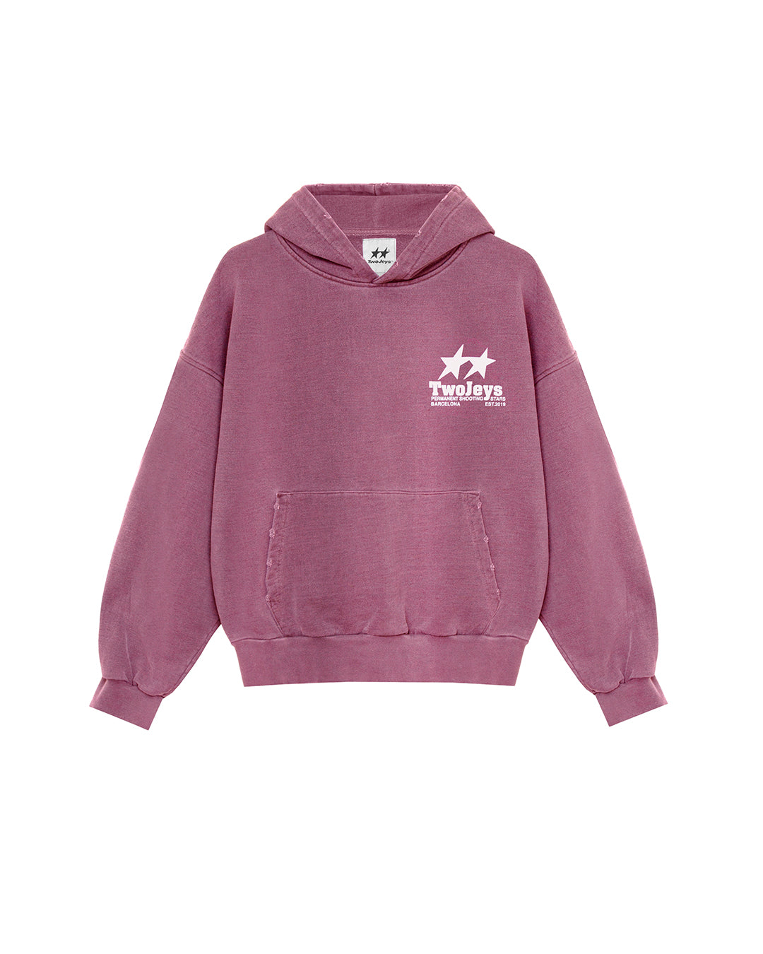 Statement Hoodie Burgundy – vista frontal