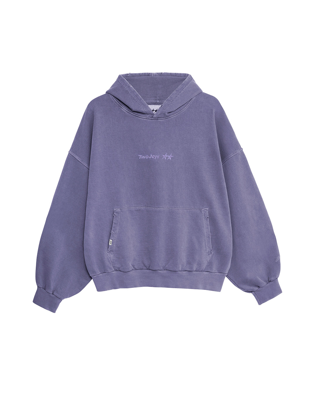 Pigment Dyed Purple Icon Hoodie