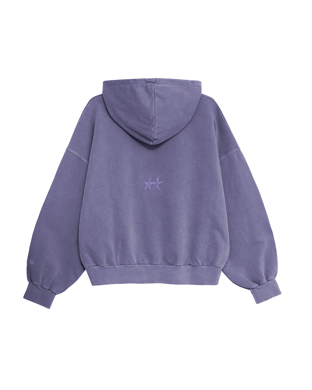 Pigment Dyed Purple Icon Hoodie