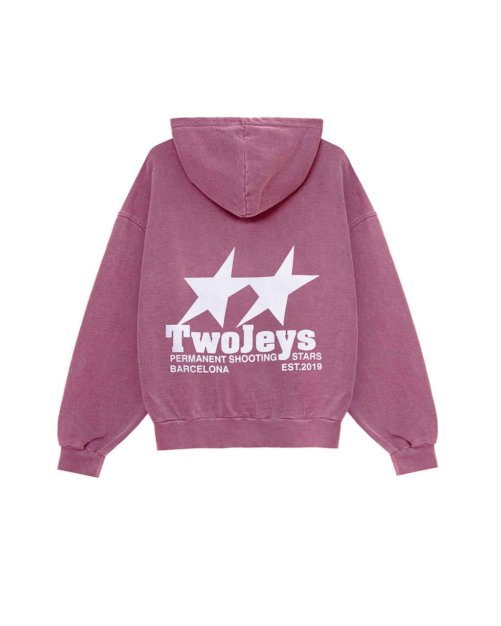 Statement Hoodie Burgundy – vista trasera