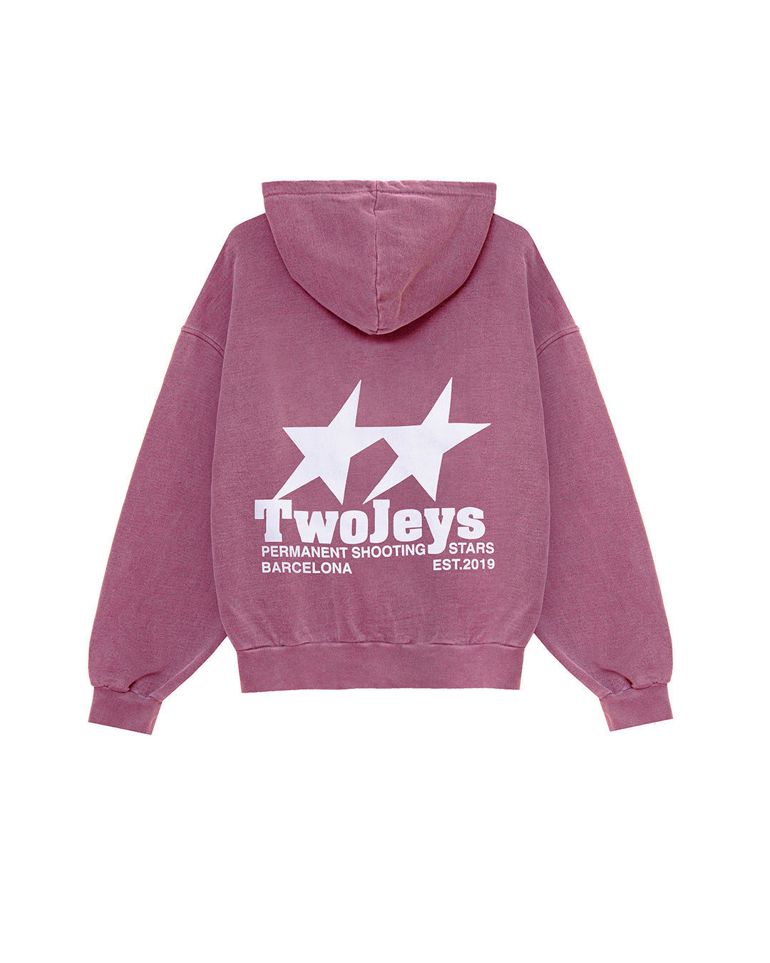 Statement Hoodie Burgundy – vista trasera
