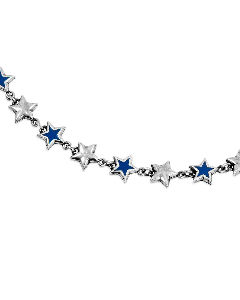 Enameled Stars Necklace