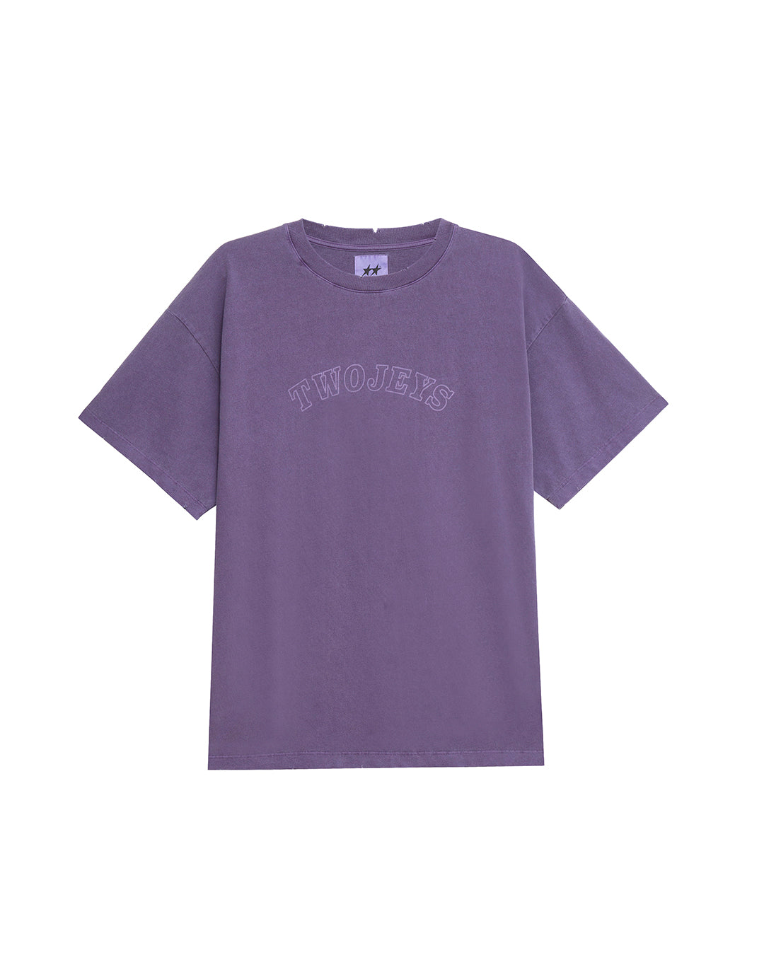 Pigment Dyed Purple Varsity Tee
