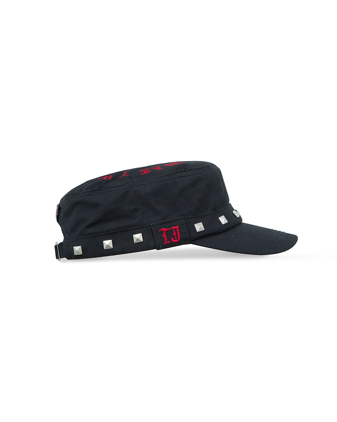 Studded Black Guerrilla Cap