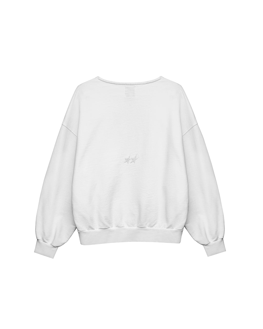 Icon Raw Cut Crewneck White