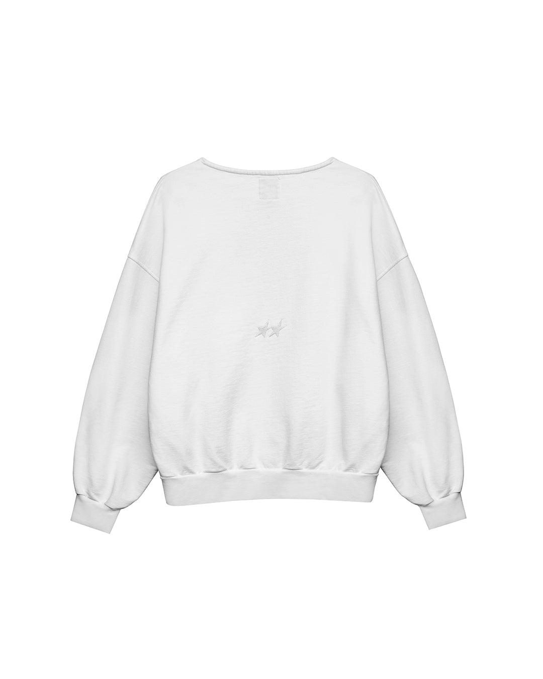 Icon Raw Cut Crewneck White