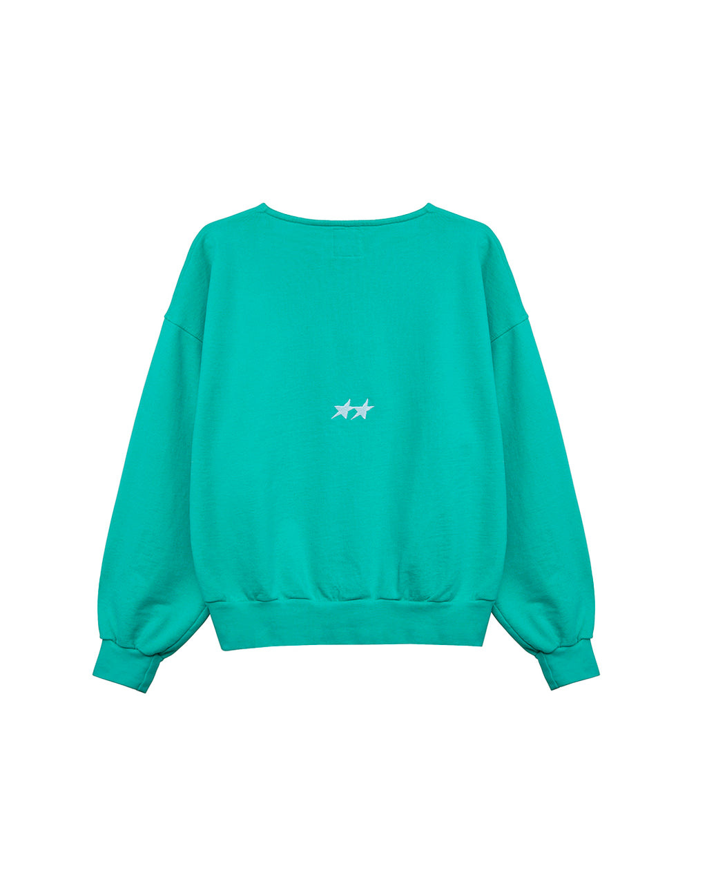 Icon Raw Cut Crewneck Jade Green
