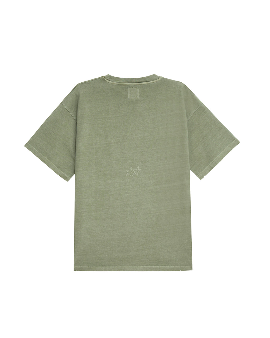 Pigment Dyed Green Varsity Tee