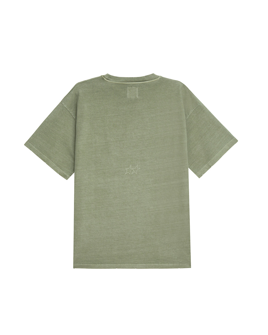 Pigment Dyed Green Varsity Tee