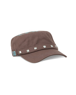 Studded Brown Guerrilla Cap