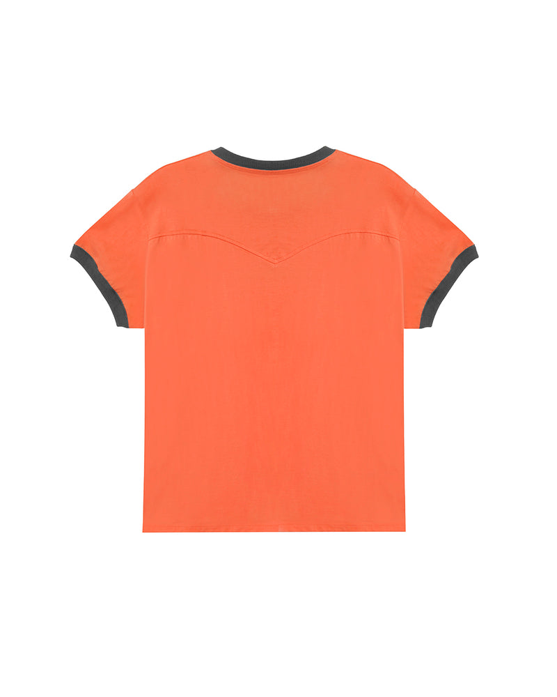 Orange Two Tone T-Shirt