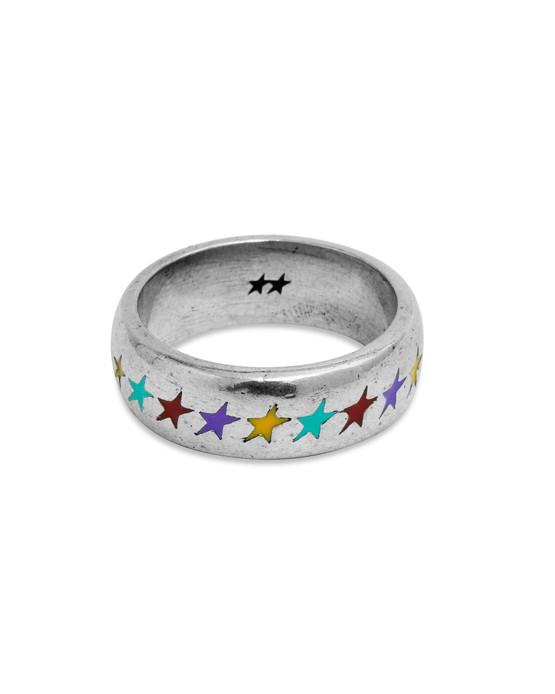 Enameled Multicolor Starline Ring M