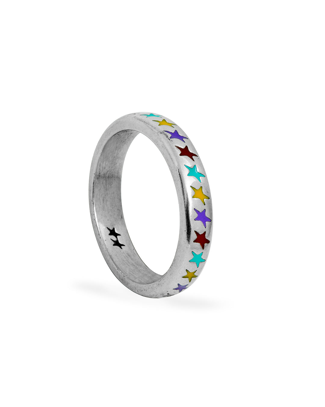Enameled Multicolor Starline Ring S