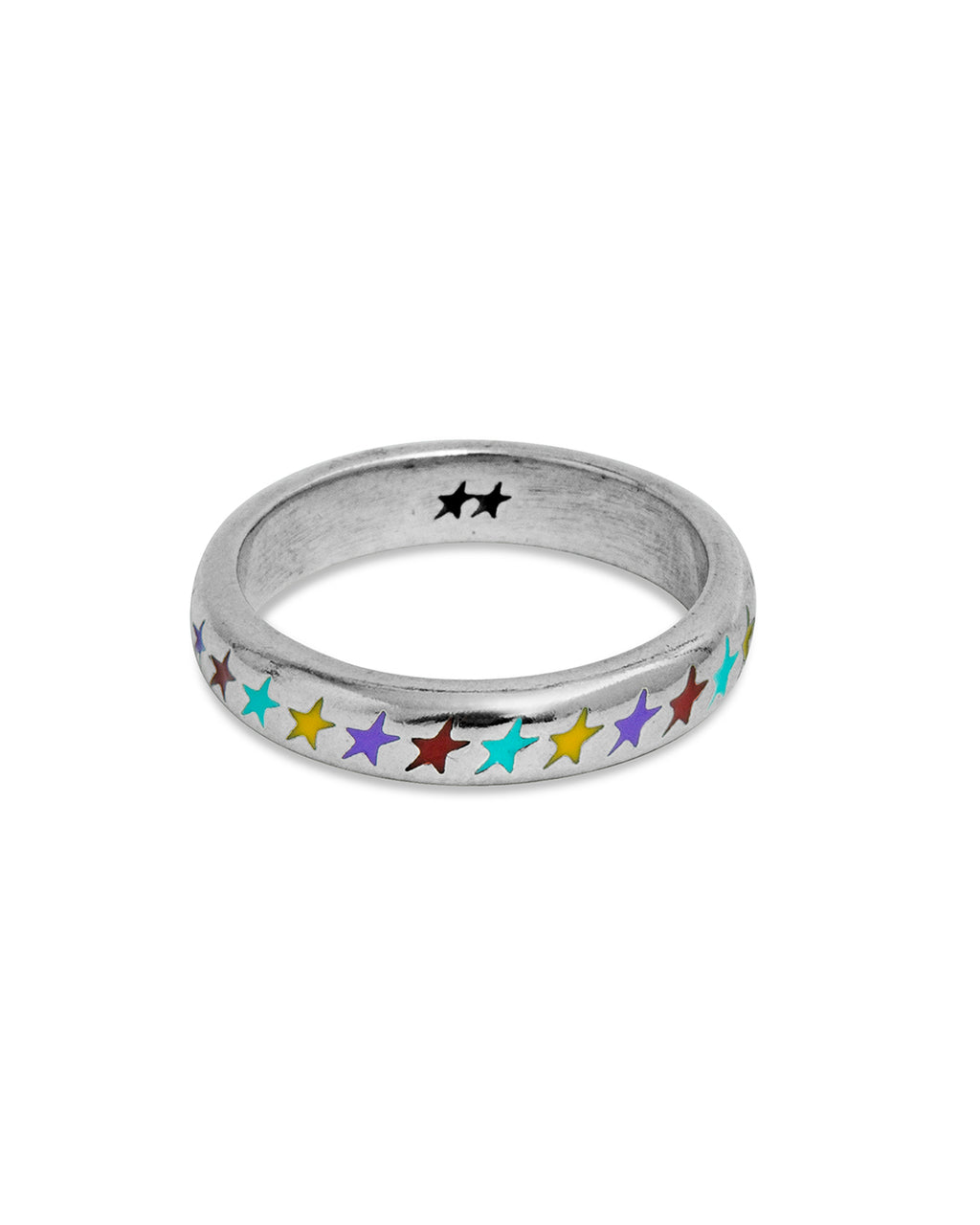 Enameled Multicolor Starline Ring S