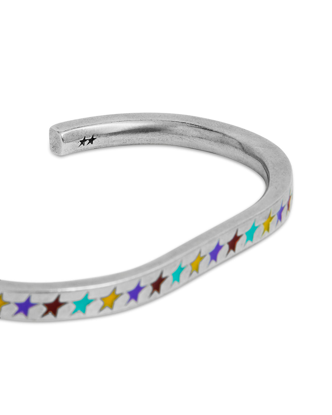 Enameled Multicolor Starline Big Bangle