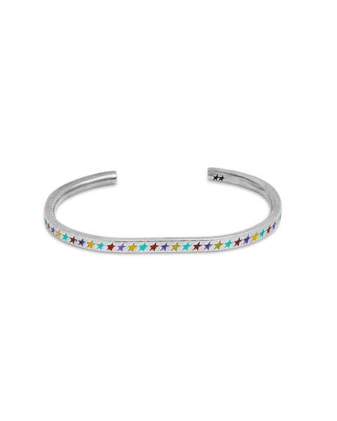 Enameled Multicolor Starline Bangle – Twojeys